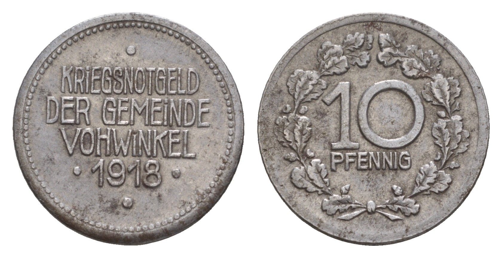 Фовинкель 10 пфеннигов 1918 Funck 564.5, Men18 32415.5 железо 4659-325