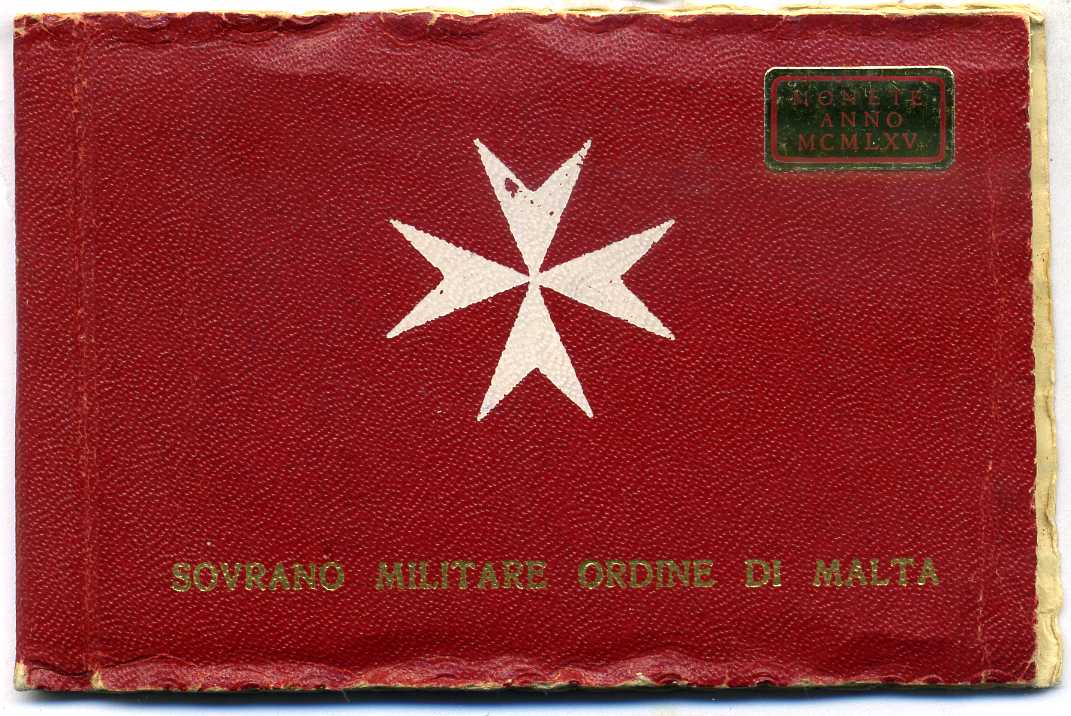 Орден Мальты набор из 2 монет (скуди и 2 скуди) 1965 магистр Моджана и жертвенный агнец, в оригинальном картонном буклете, проба 986, тираж 3000 экз., вес 12 гр. И 24 гр серебро PROOF 00-00