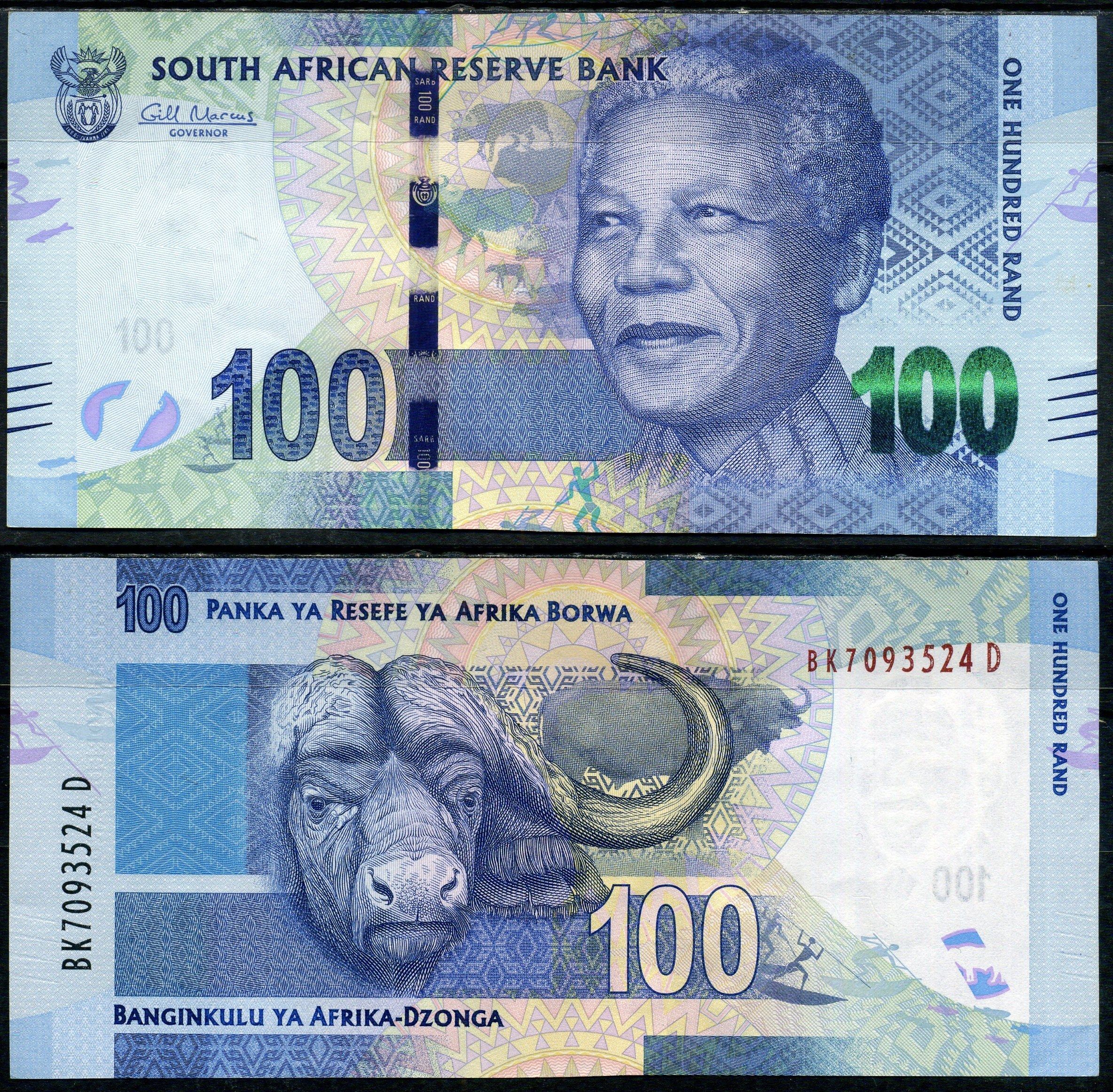 ЮАР 100 рандов ND (2012) Pick 136 бумага UNC (пресс) 7214-35-3-1