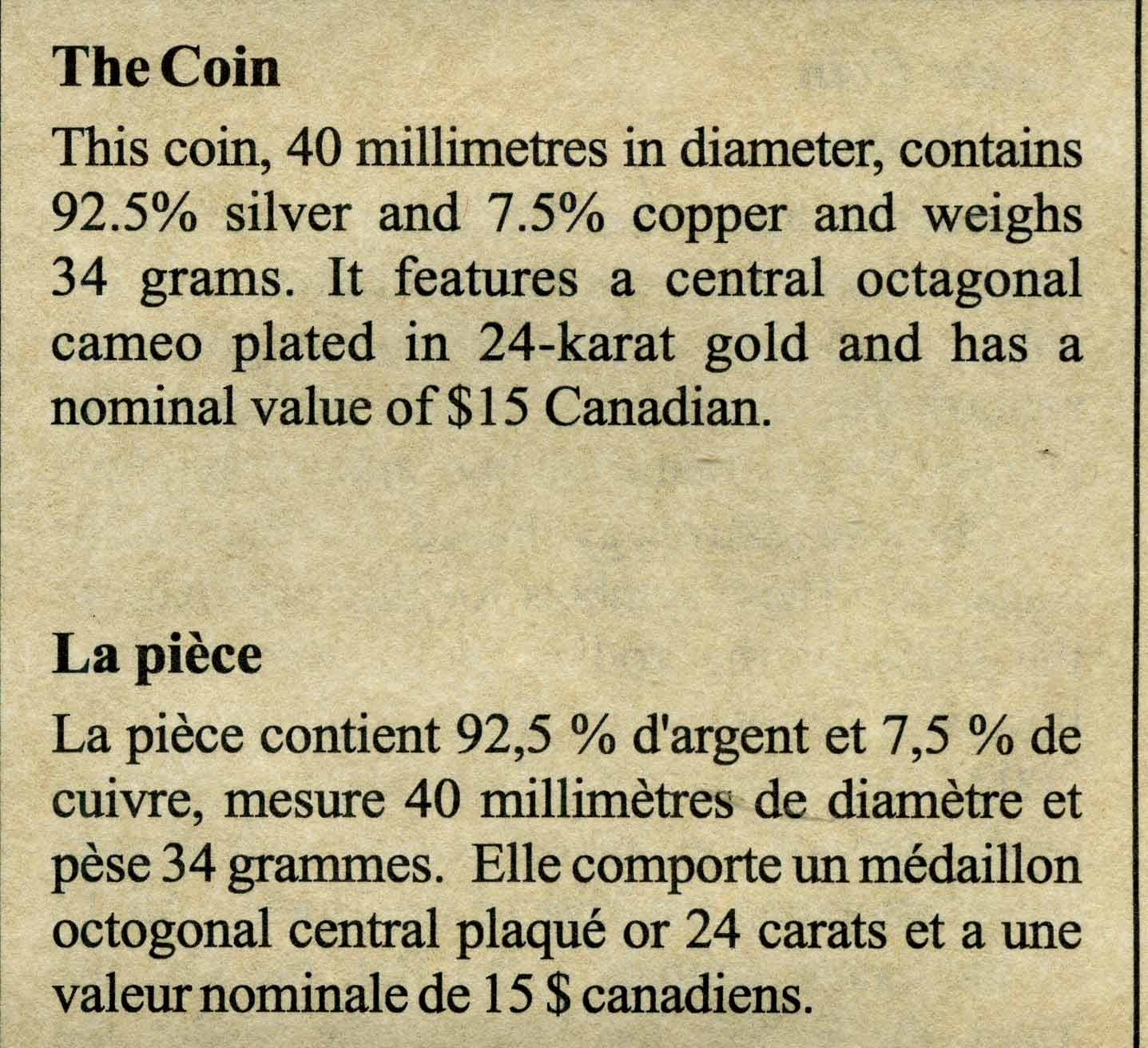 Канада 15 долларов 2002 Лунный календарь, год Лошади, в оригинальной коробке, с сертификатом, серебро позолота PROOF 4-3-2-24