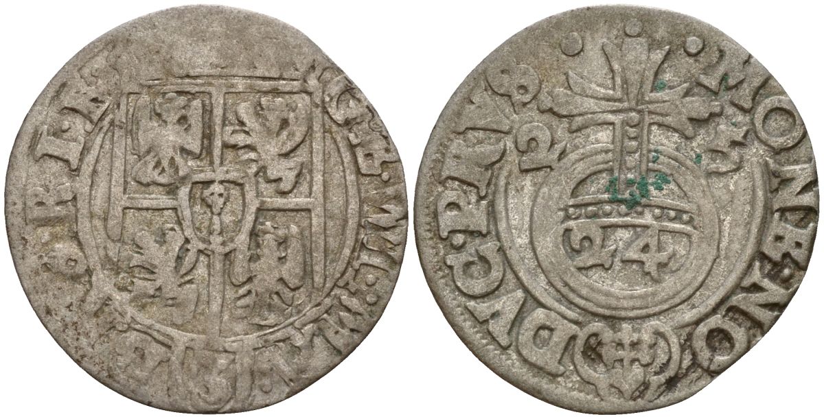 Польша 3 полкера (3 полторака - 1 крейцер) 1625 Сигизмунд III Ваза (1587-1632) Gorecki B.25, KM 41 серебро 4158-1024