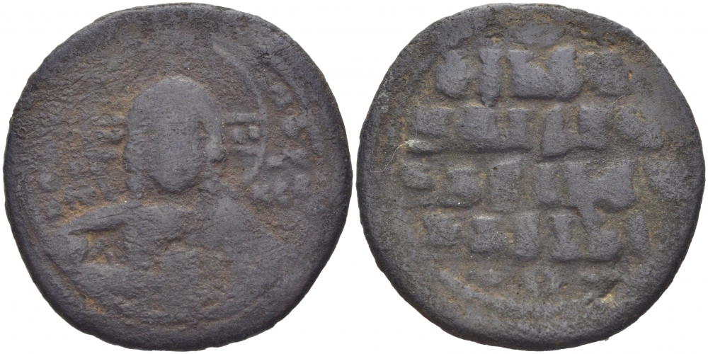 Византийская Империя фоллис медь 1073-1-4-4