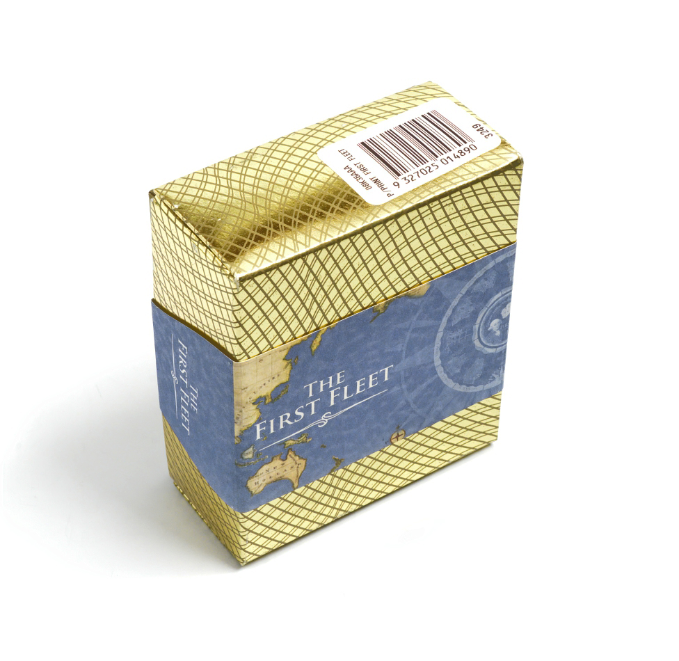 Австралия 1 доллар 2008 220 лет прибытию первого флота с поселенцами, адмирал Артур Филлип, эмаль серебро PROOF 8-1-05-08