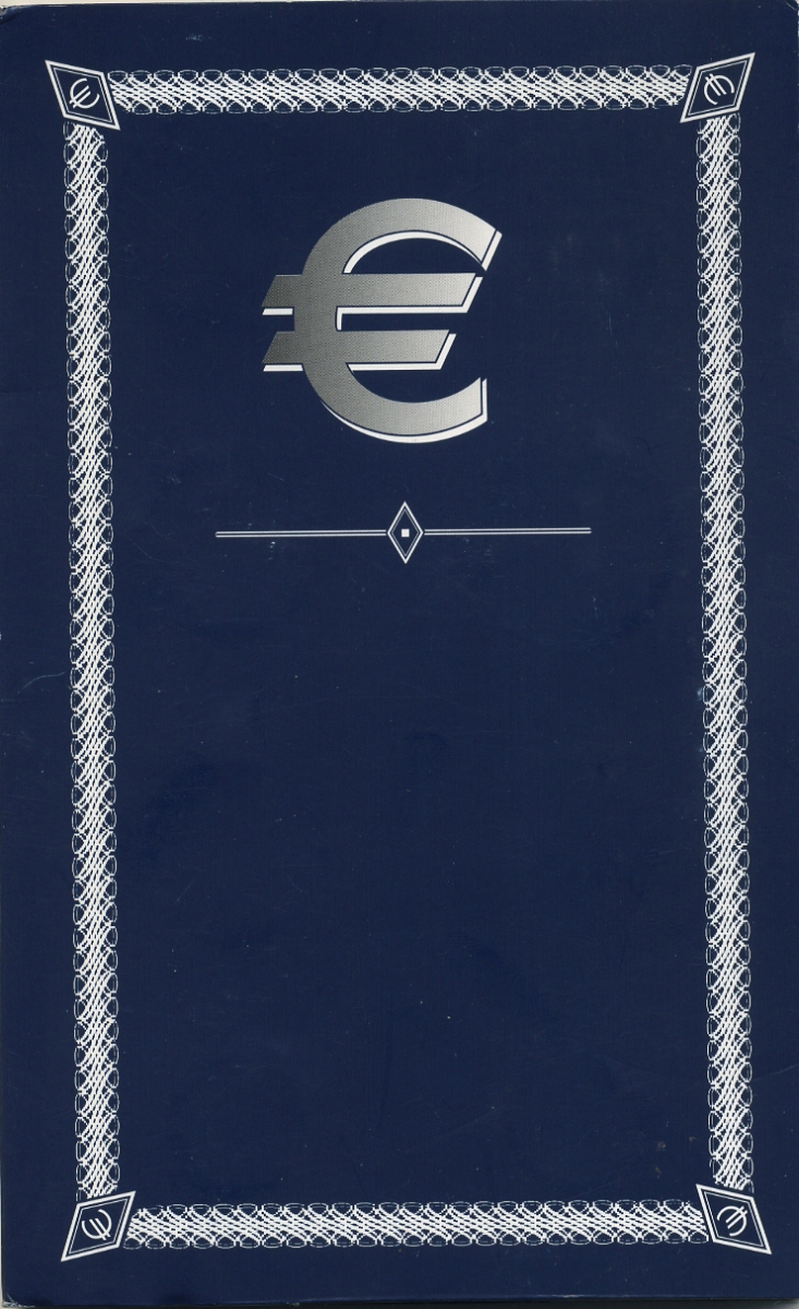 Словения набор из 8 монет 2003 европробники в капсулах с сертификатом, крупный формат, буклет PROOF 7-4-55