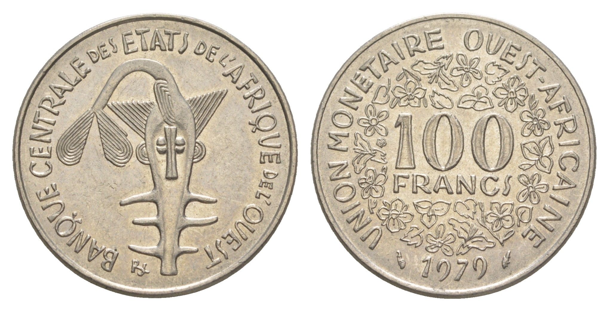 Западная Африка (BCEAO) 100 франков 1979 KM 4 никель 4159-1243