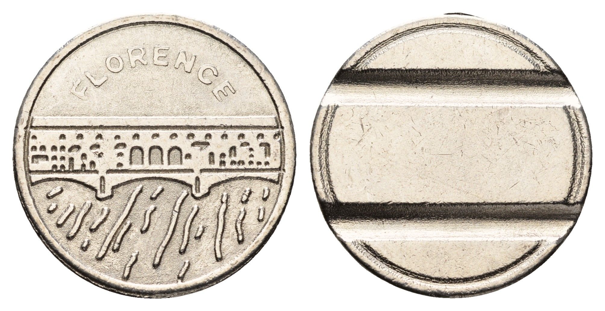 Италия, Флоренция муниципальный жетон диаметр 25,5 мм, вес 6 гр никель 4670-733