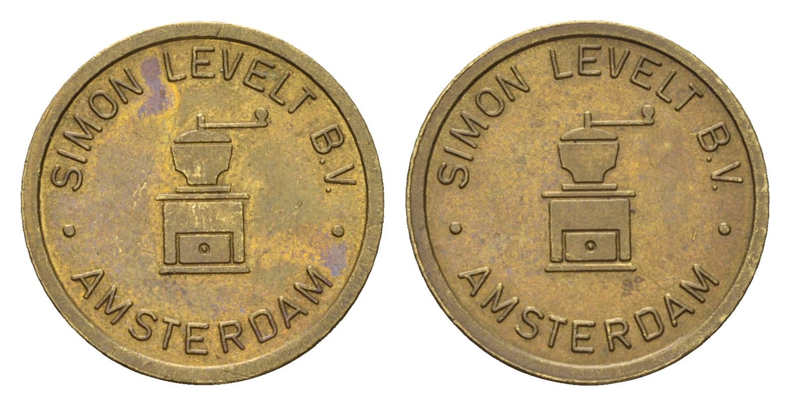 Нидерланды кофейный жетон Simon Levelt жиаметр 20 мм, вес 3,5 гр 4669-445