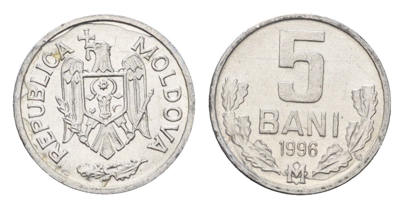 Молдавия (Молдова) 5 бань (бани) 1996 KM 2 алюминий UNC 4694-1042