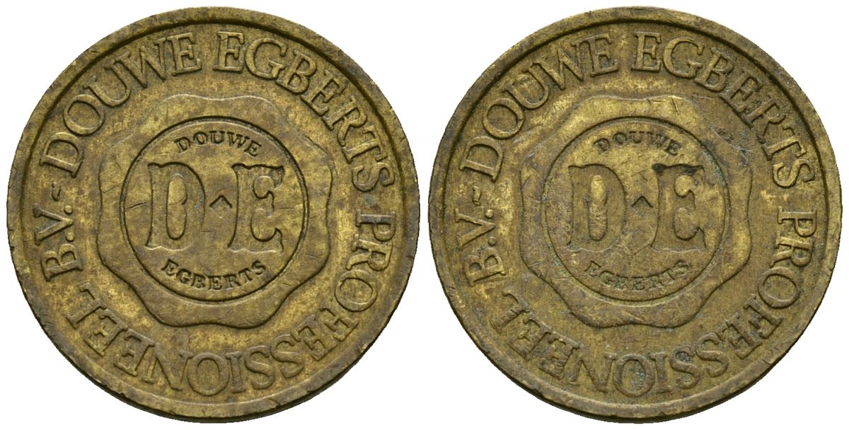 Нидерланды жетон ND жетон кофемашины - Douwe Egberts латунь 4167-411