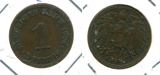ГЕРМАНИЯ 1 ПФЕННИГ 1906 E KM 10, J. 10 медь 701-241