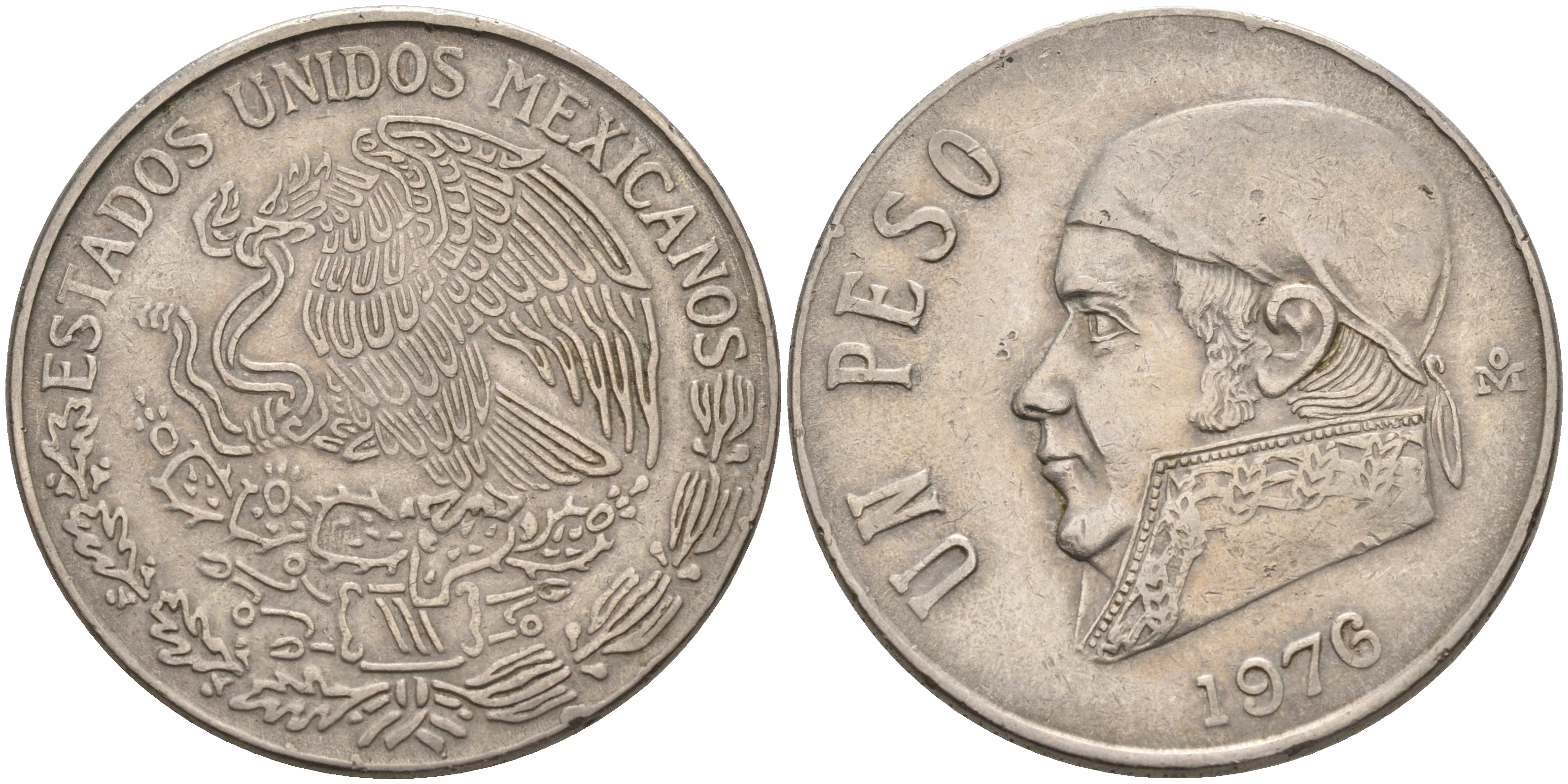 Мексика 1 песо 1976 Хосе Мария Морелос KM 460 медно-никель 4590-535