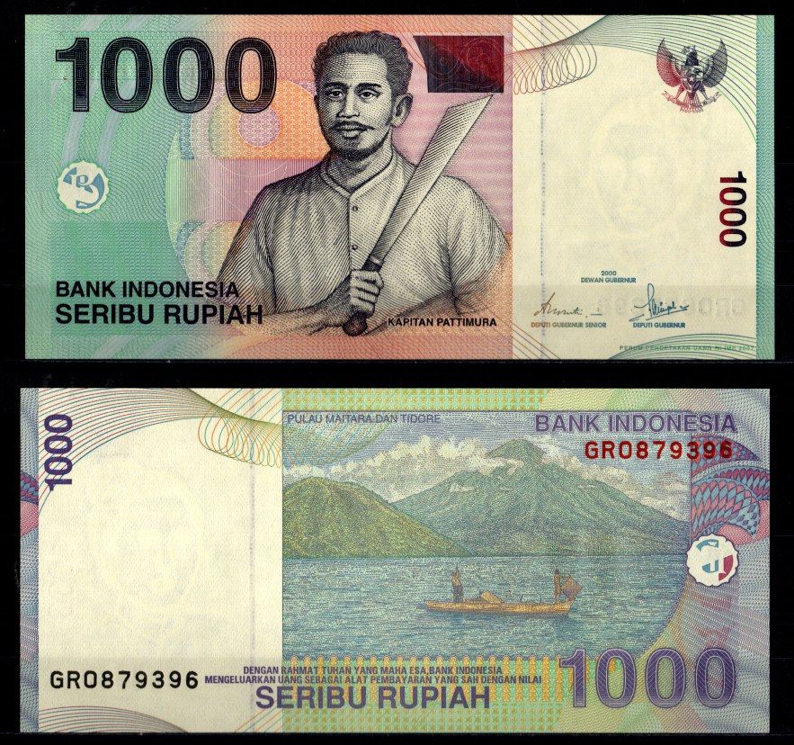 Индонезия 1000 рупий 2000 / 2007 Pick 141 h бумага UNC (пресс) 7486-49-3-2