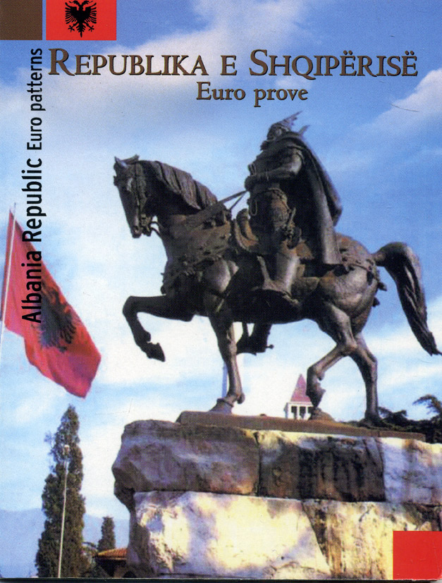Албания набор из 8 монет 2004 европробники, в оригинальном картонном буклете 5-6-3-40