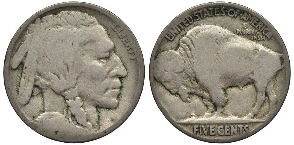 США 5 ЦЕНТОВ ND ИНДЕЕЦ, БИЗОН KM 134 медно-никель 27-732