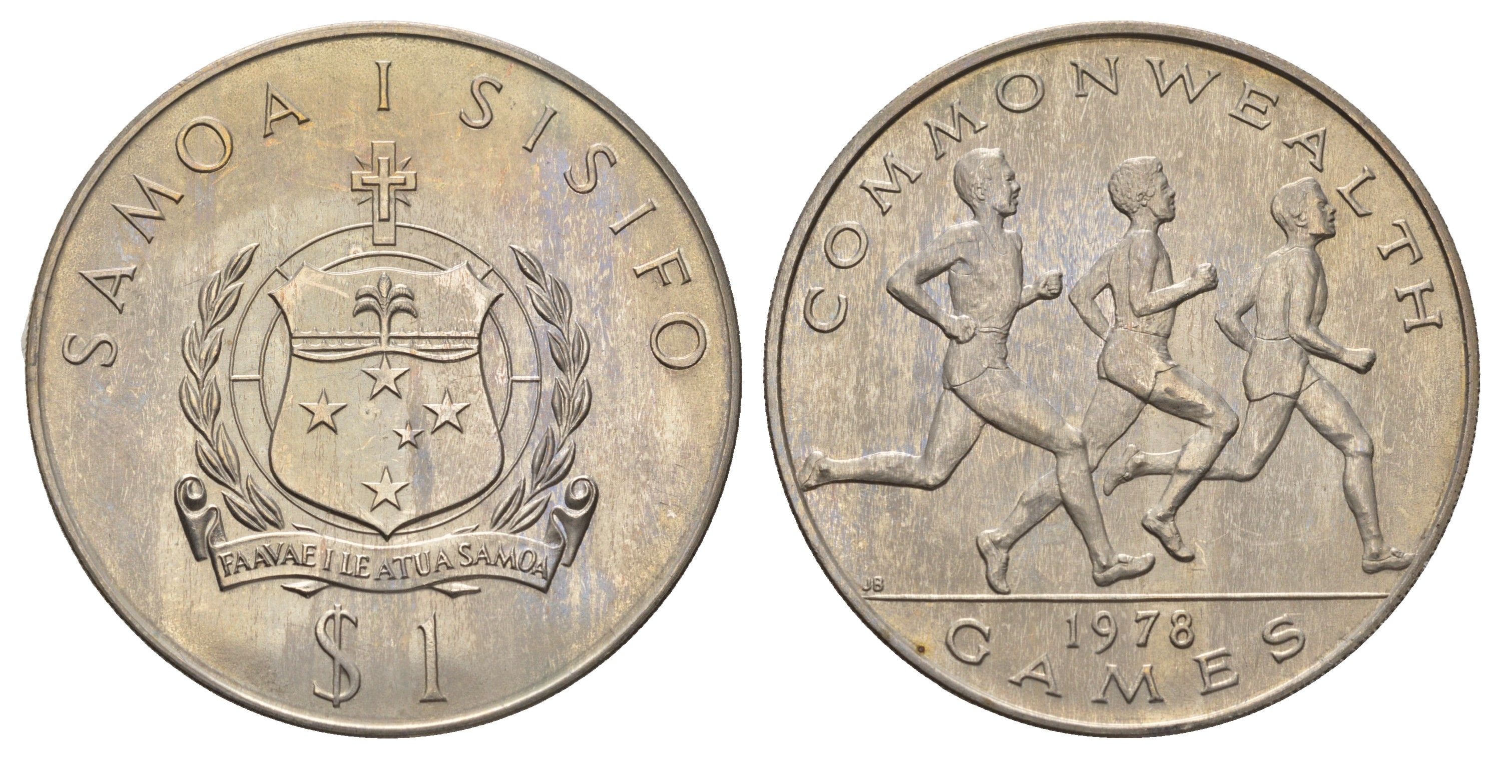 Самоа 1 тала 1978 ХI Игры Содружества KM 30 медно-никель BU 4677-912