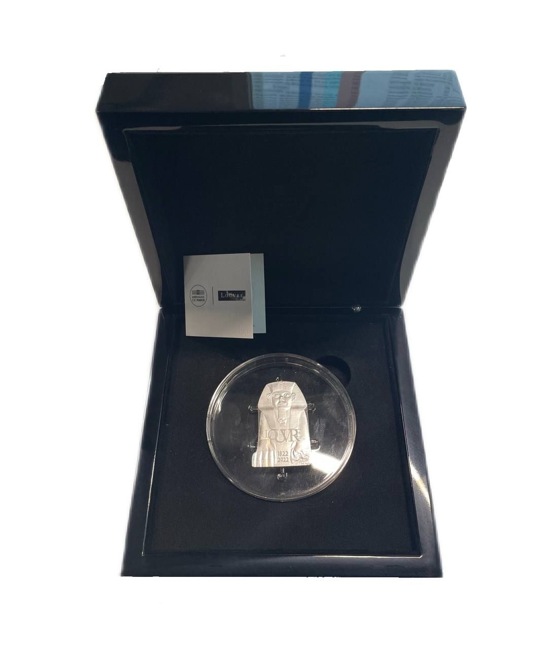 Франция 10 евро 2022 Французское мастерство - Лувр, в оригинальной коробке, с сертификатом, тираж 5.000 экземпляров KM 3193 серебро BU 8-2-01-39
