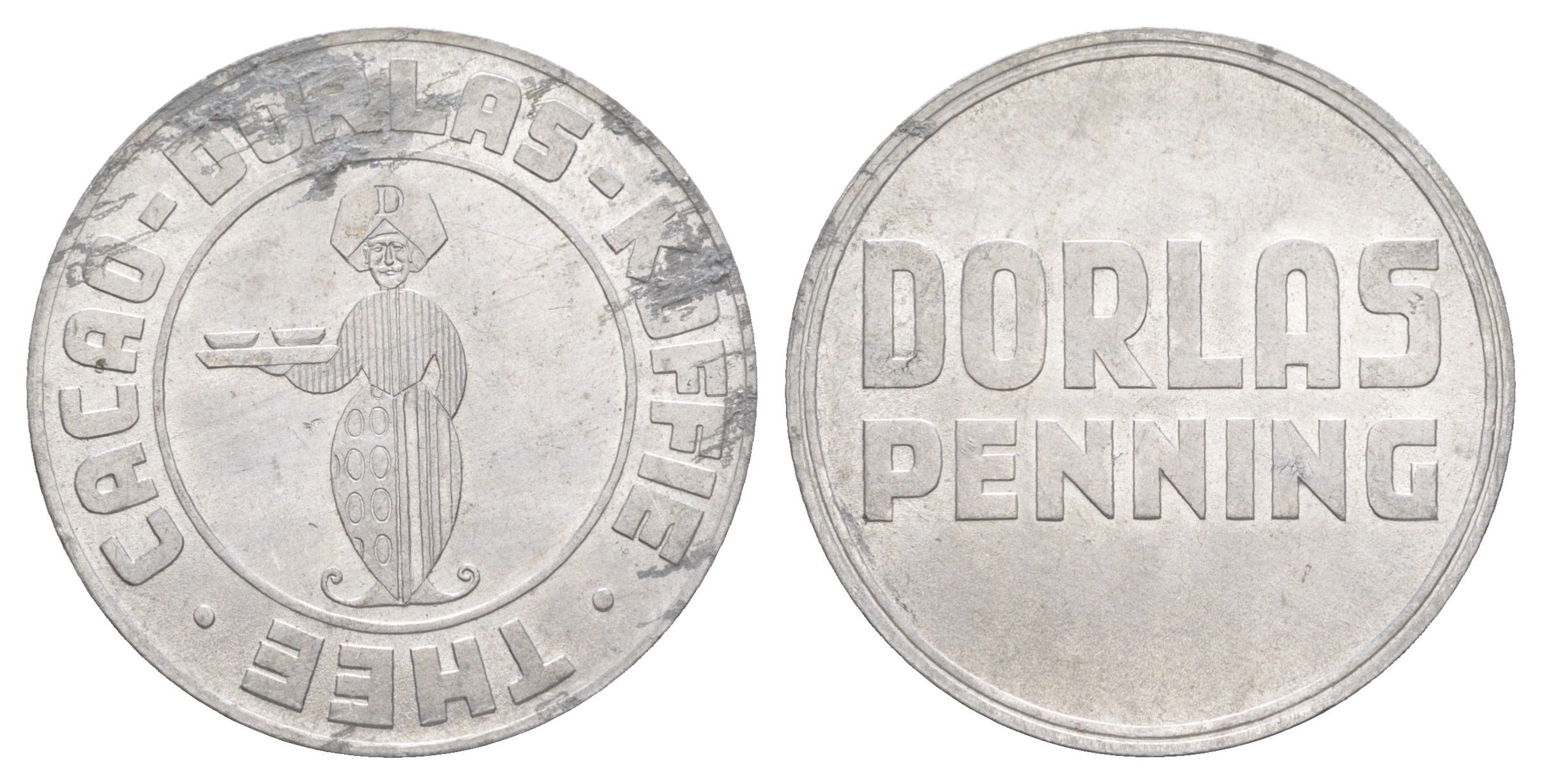 Нидерланды рекламный жетон - Дорлас Пеннинг 1982 диаметр 31 мм, вес 2 гр алюминий 4645-1116