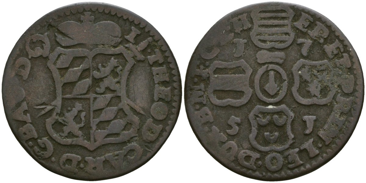 Льеж, Бельгия 1 лиард 1751 KM 155 медь 272-1144