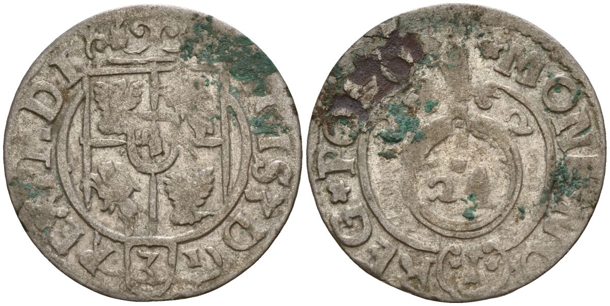 Польша 3 полкера (3 полторака - 1 крейцер) 1622 Сигизмунд III Ваза (1587-1632) Gorecki B.22 серебро 4158-1236