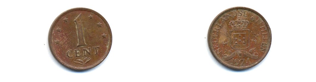 Нидерландские Антилы 1 цент 1974 Юлиана (1948-1980) KM 8 бронза 4379-842