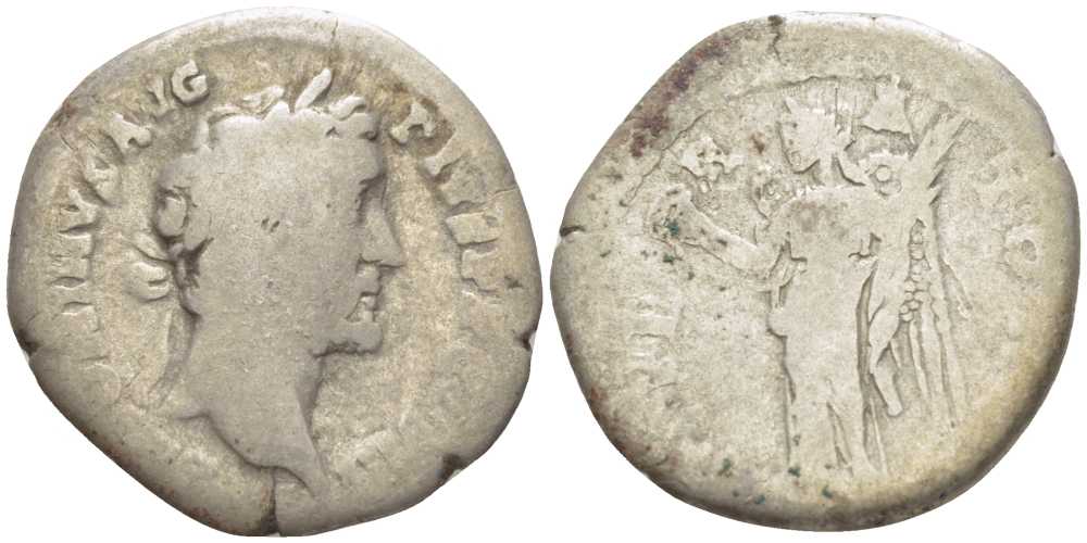 Римская Империя денарий 143 Антонин Пий, ANTONINVS AVG PIVS P P COS III / IMPERATOR II, Рим, fine RIC 111 e серебро 1073-6-36