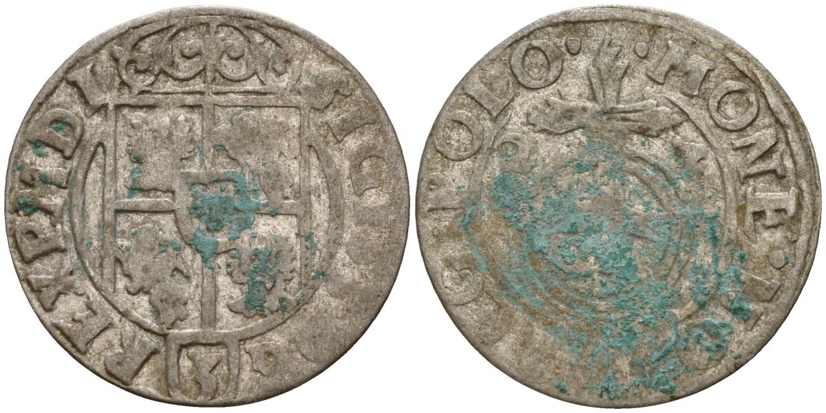 Польша 3 полкера (3 полторака - 1 крейцер) 1623 Сигизмунд III Ваза (1587-1632) Gorecki B.23, KM 41 серебро 4158-925