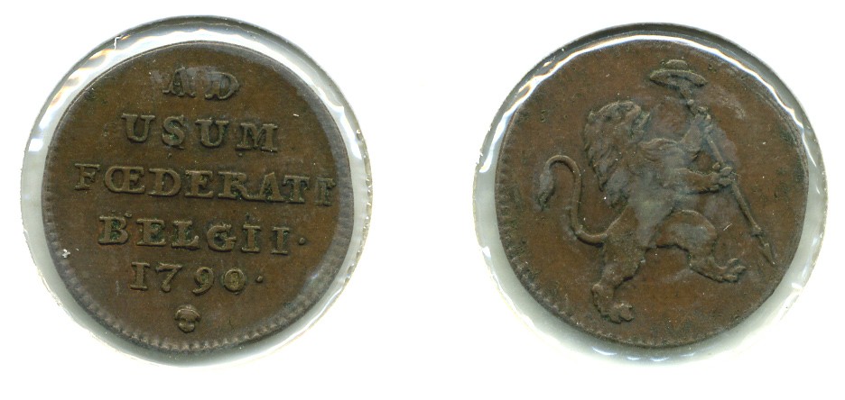 АВСТРИЙСКИЕ НИДЕРЛАНДЫ 1 ЛИАРДА 1790 KM 44 медь 503-232