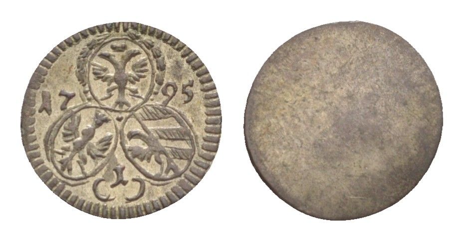 Нюрнберг 1 пфенниг 1795 KM 377 серебро UNC 1529-615