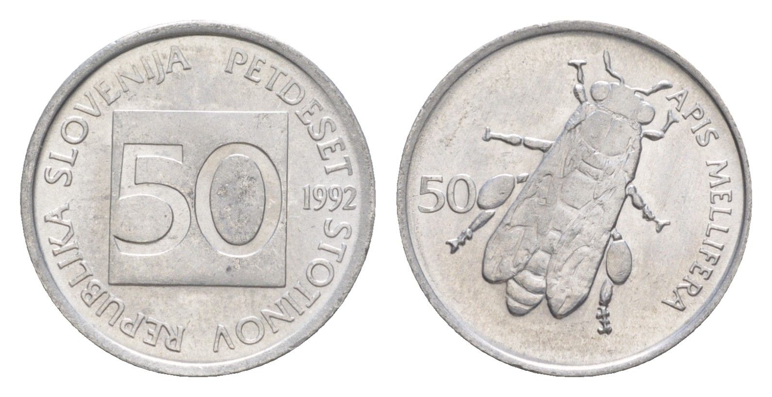 Словения 50 стотинов 1992 KM 3 алюминий UNC 3996-1125