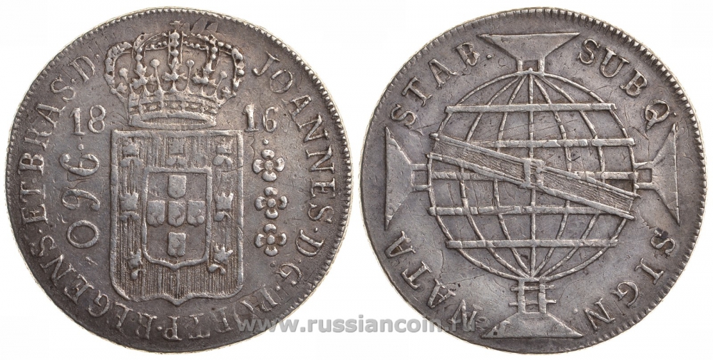 Бразилия 960 рейс 1816 R KM 307.3 серебро 00-805-30