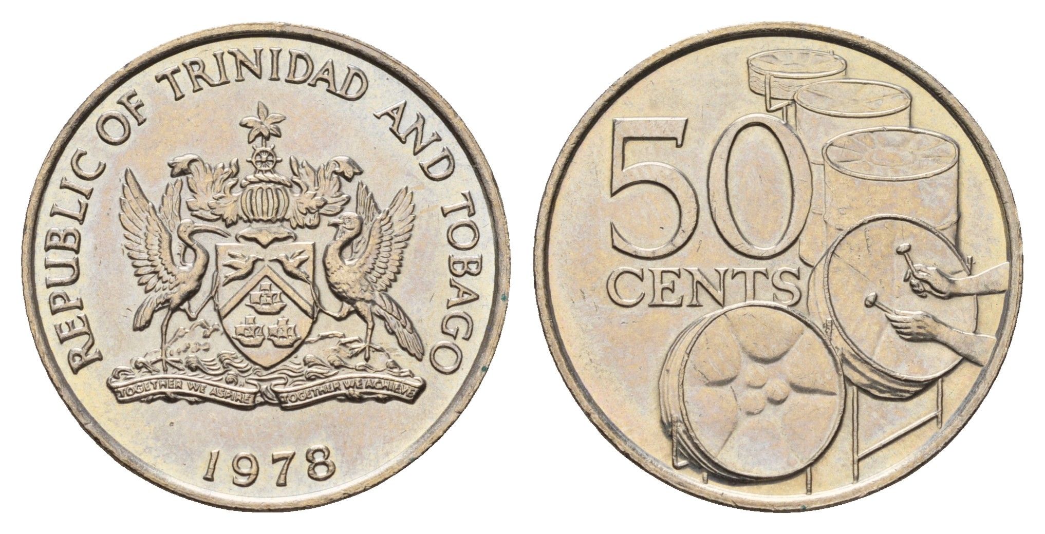 Тринидад и Тобаго 50 центов 1978 KM 33 медно-никель UNC 4671-845