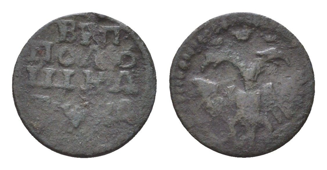 Россия полушка 1721 Петр I (1699-1725) KM 3295 медь 3955-753