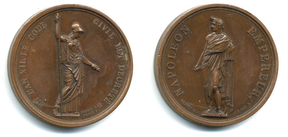ФРАНЦИЯ МЕДАЛЬ XX век НАПОЛЕОН, бронза 1072-1-33