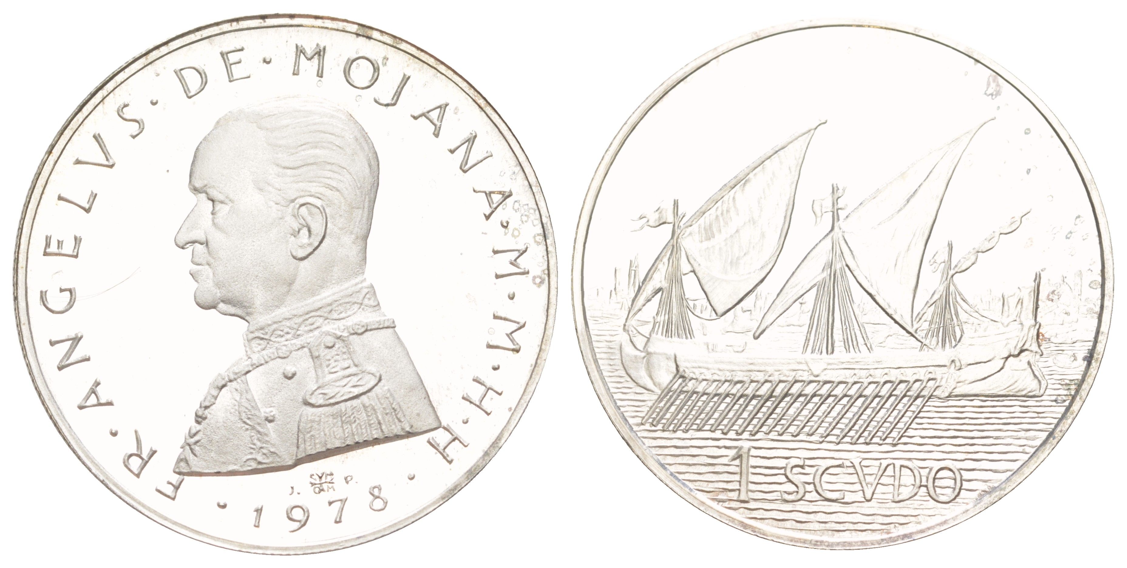 Мальтийский орден 1 скудо 1978 Анджело де Мохана, тираж 3.000 экземпляров X 72 серебро PROOF 441-1621