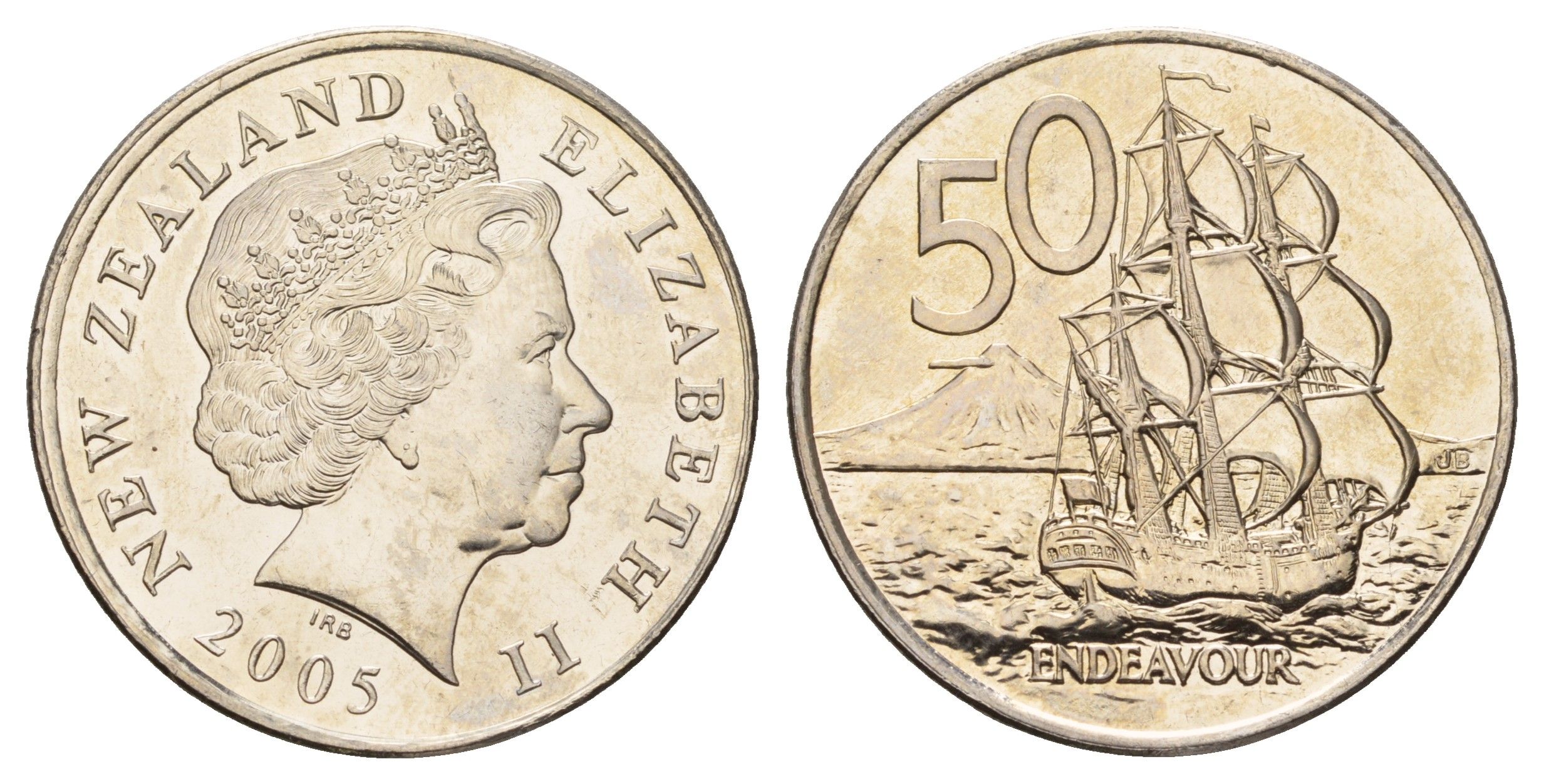 Новая Зеландия 50 центов 2005 KM 119 медно-никель UNC 4667-833