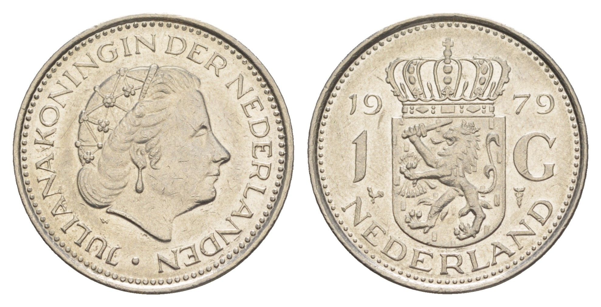 Нидерланды 1 гульден 1979 Юлиана (1948-1980) KM 184a никель UNC 4646-942