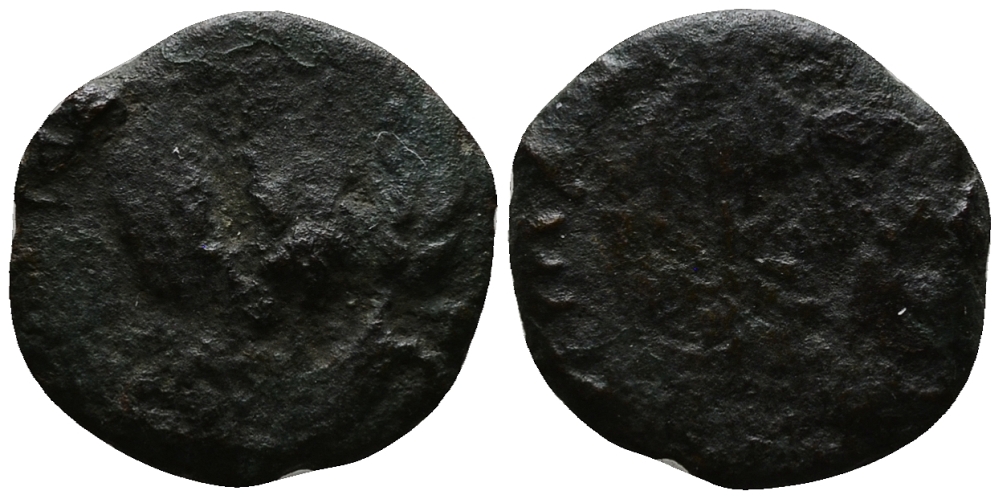 Иудея прута 37 -44  Агриппа I, Иерусалим, 1,70 гр Hendin 1244 медь    1073-6-17