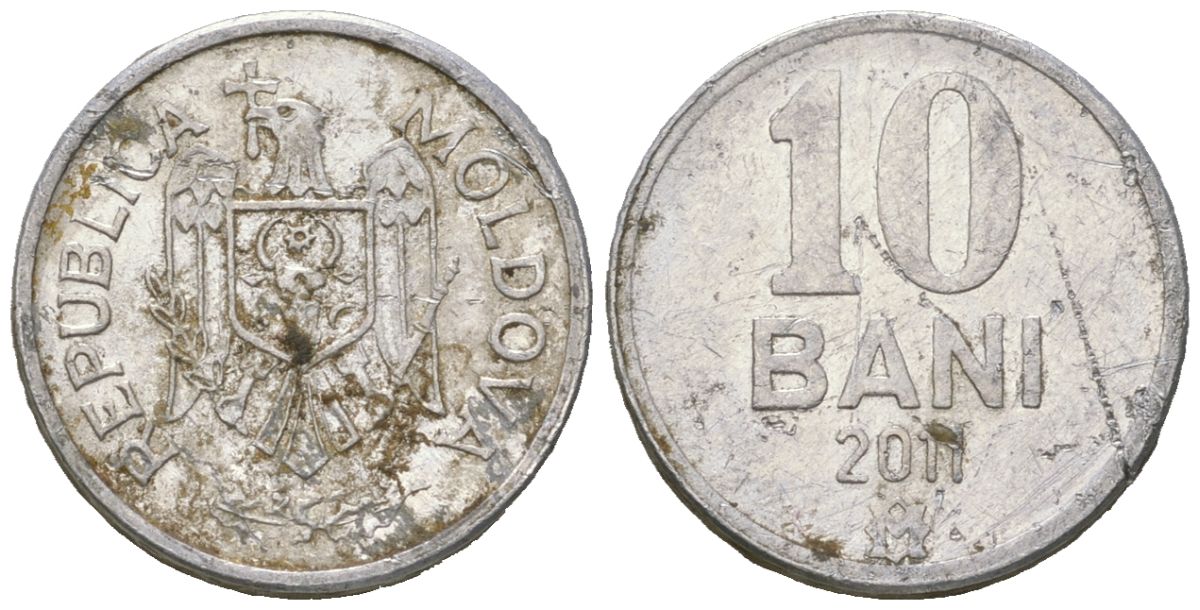 Молдавия 10 бань (бани) 2011 KM 7 алюминий 4621-354