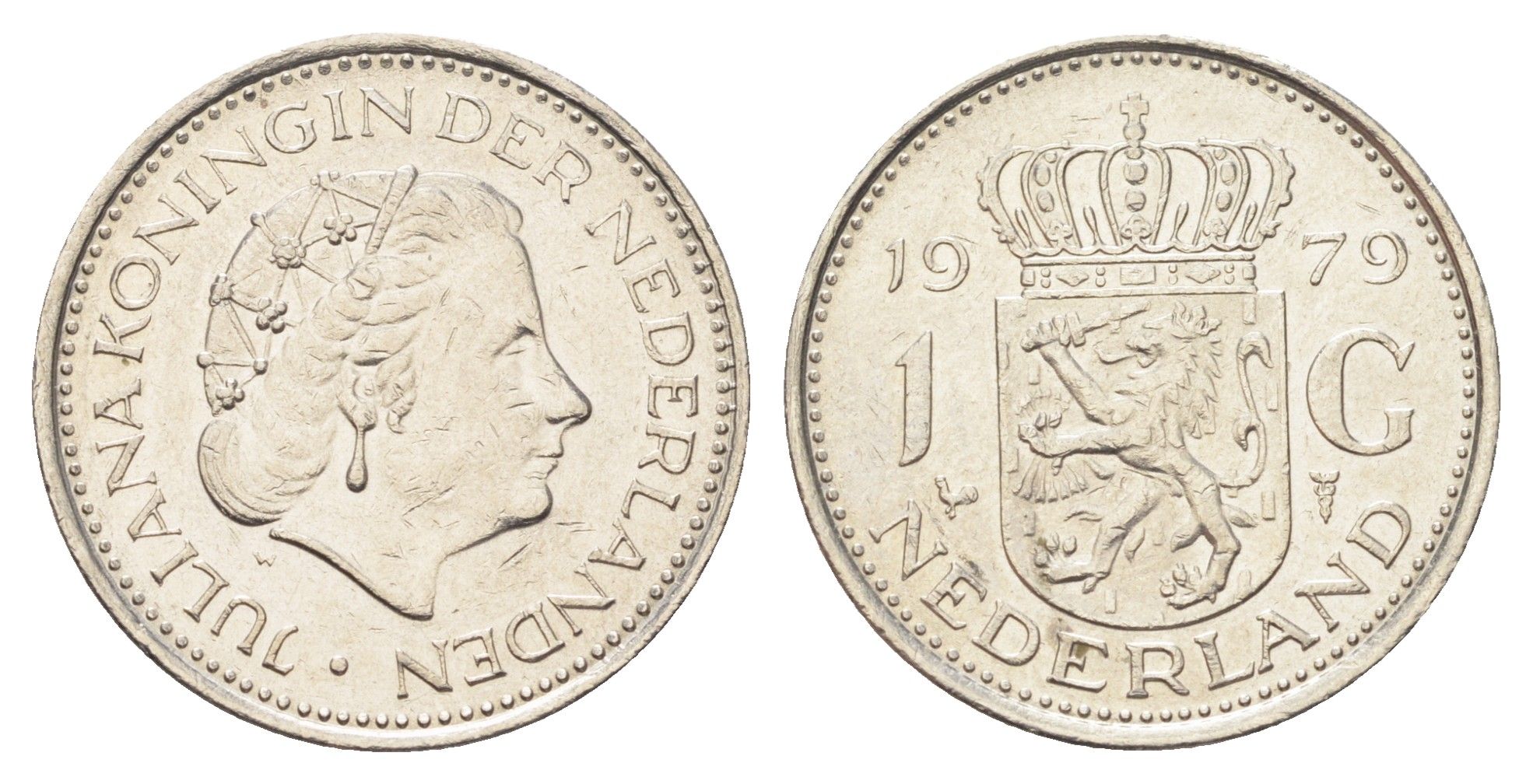 Нидерланды 1 гульден 1979 Юлиана (1948-1980) KM 184a никель 4706-1245