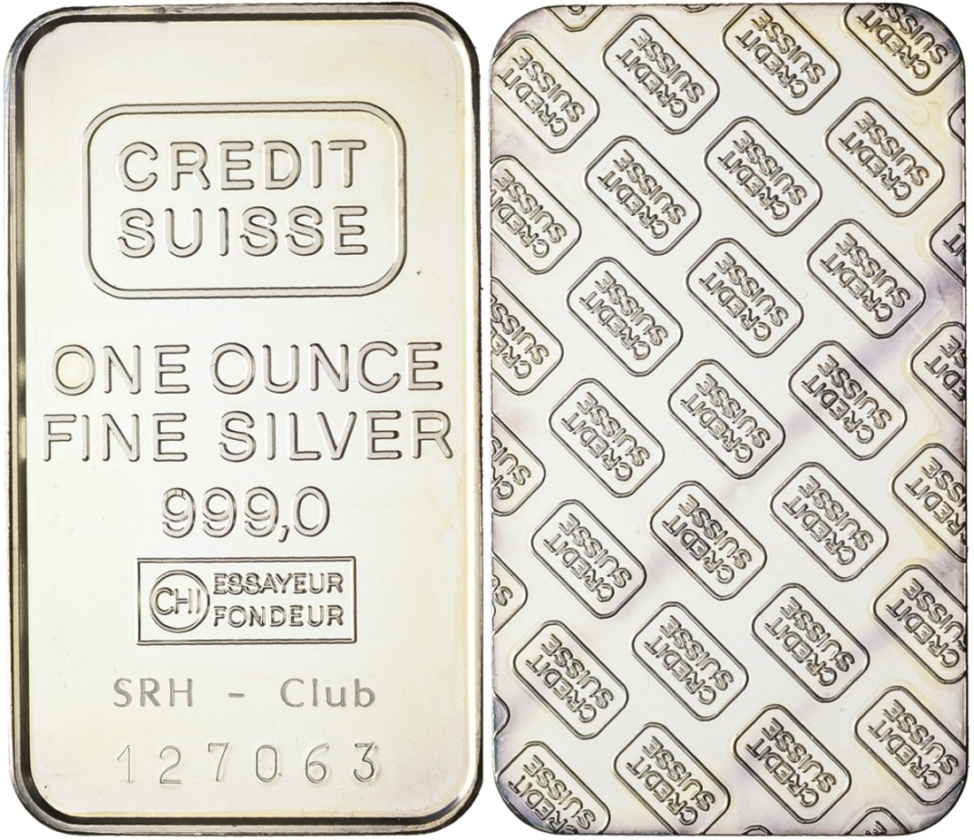 Швейцария 1 ТРОЙСКАЯ УНЦИЯ ND 999, № 127063, CREDIT SUISSE серебро PROOF 01-170-11