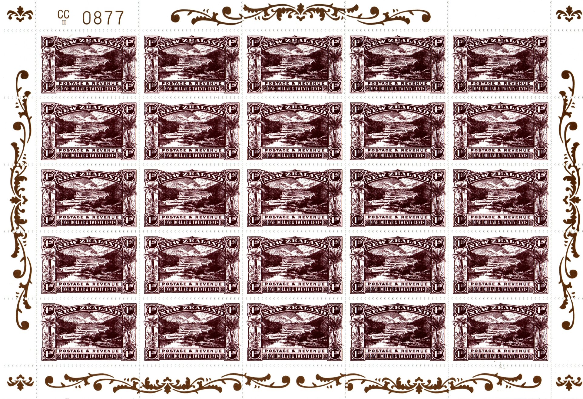 Новая Зеландия набор "коллекция столетия иллюстрированных изображений 1898" год выпуска 1998 альбом ограниченного тиража в футляре, содержащий пронумерованный сувенирный лист x25 каждого номинала