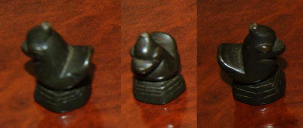 БИРМА 2 КЬЯТ 1600-1861 В ВИДЕ СТИЛИЗОВАННОЙ УТКИ, 31,3 гр бронза 00-00-00-00