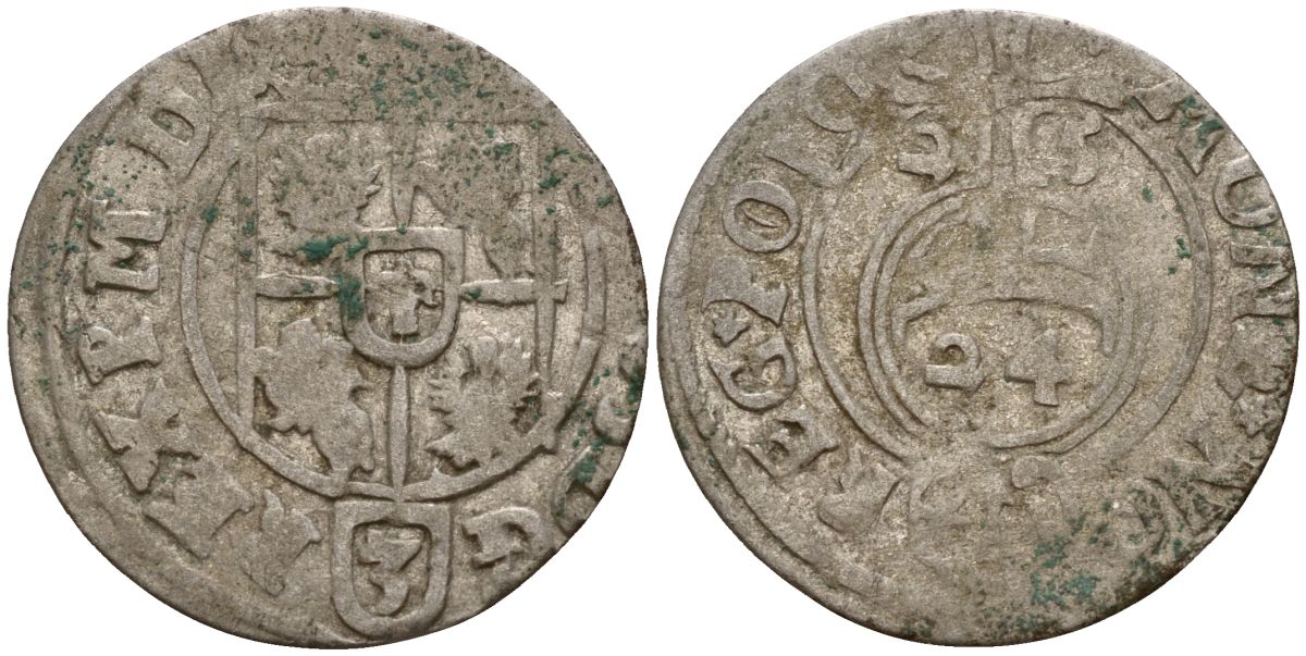 Польша 3 полкера (3 полторака - 1 крейцер) 1625 Сигизмунд III Ваза (1587-1632) Gorecki B.25, KM 41 серебро 4160-161