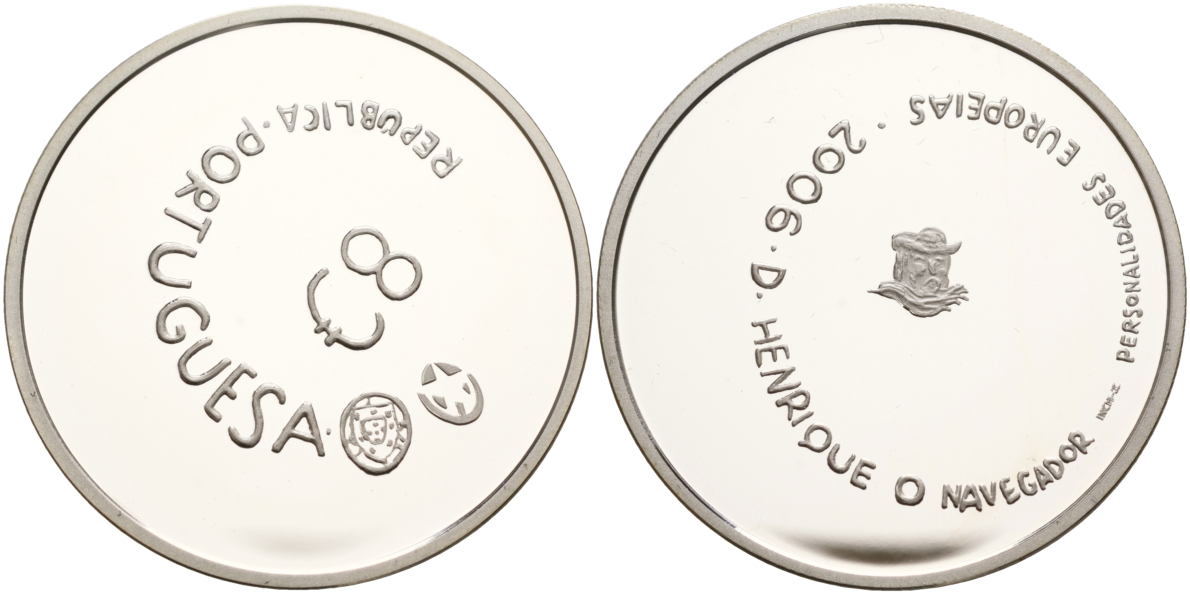 Португалия 8 евро 2006 принц Генрих Мореплаватель KM 776a серебро PROOF 11-077-14