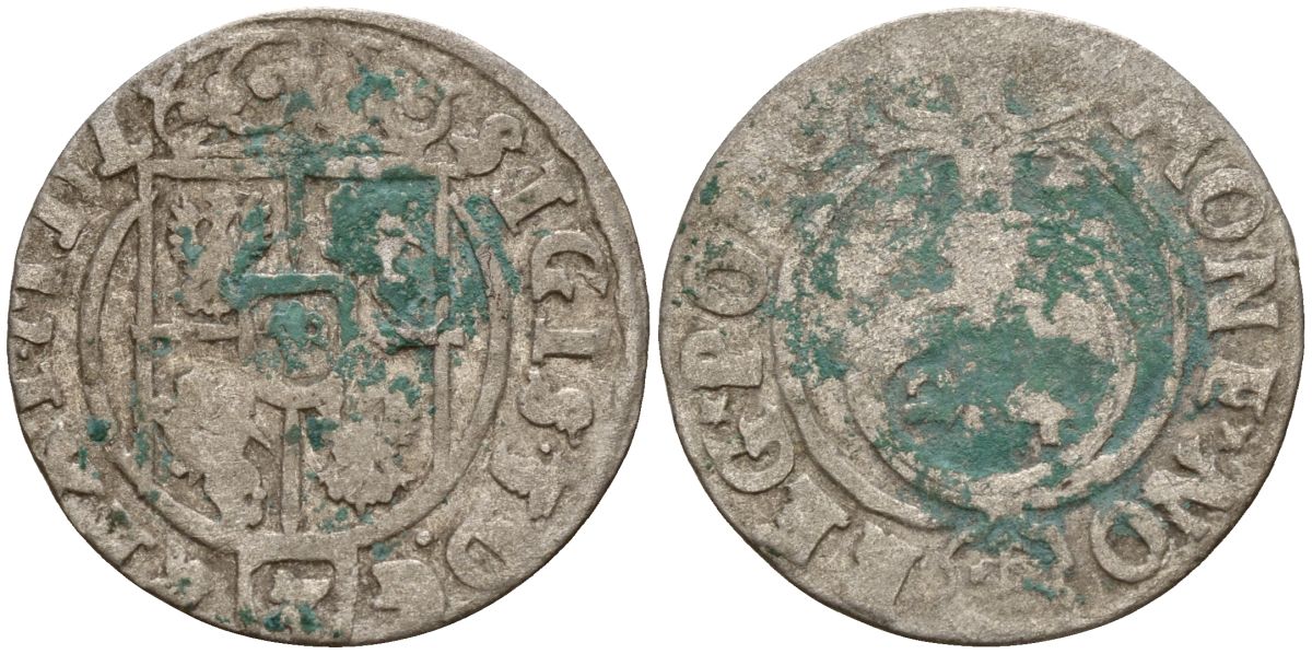 Польша 3 полкера (3 полторака - 1 крейцер) ND (1620-1627) Сигизмунд III Ваза (1587-1632) KM 41 серебро 4158-1049