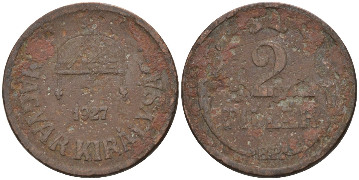 Венгрия 2 филлера 1927 BP KM 506 бронза 4115-1115