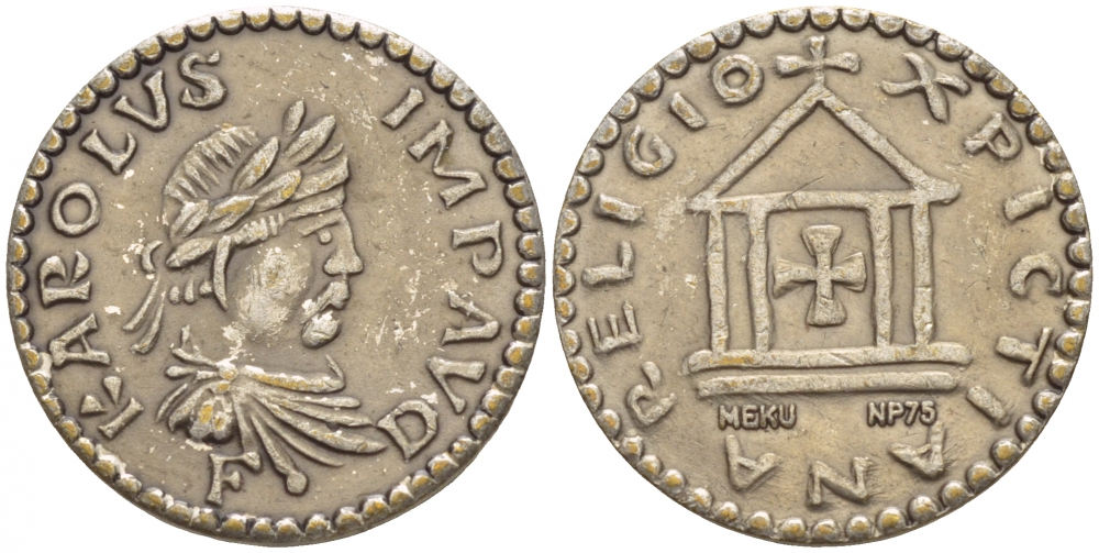 АНТИКА ЖЕТОН ND KAROLUS IMPAVD белый металл 4544-1046