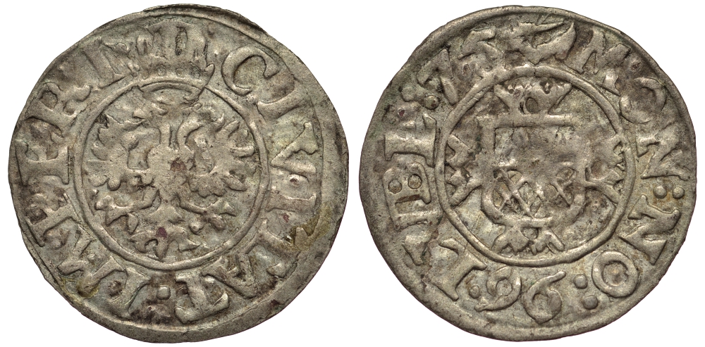 Любек зехлинг (6 пфеннигов) 1675 Behrens 462 серебро 1519-1511