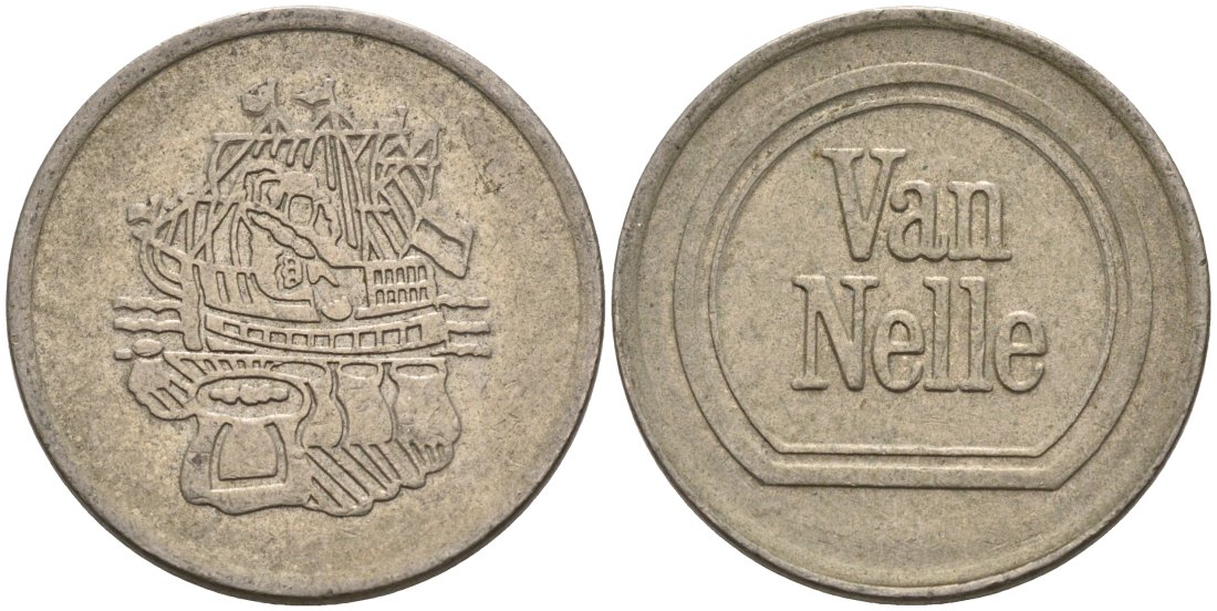 Нидерланды жетон ТОГОВОГО АВТОМАТА 1980-Е ПРОДАЖА СИГАРЕТ, диаметр 22,5 мм. белый металл 4573-646