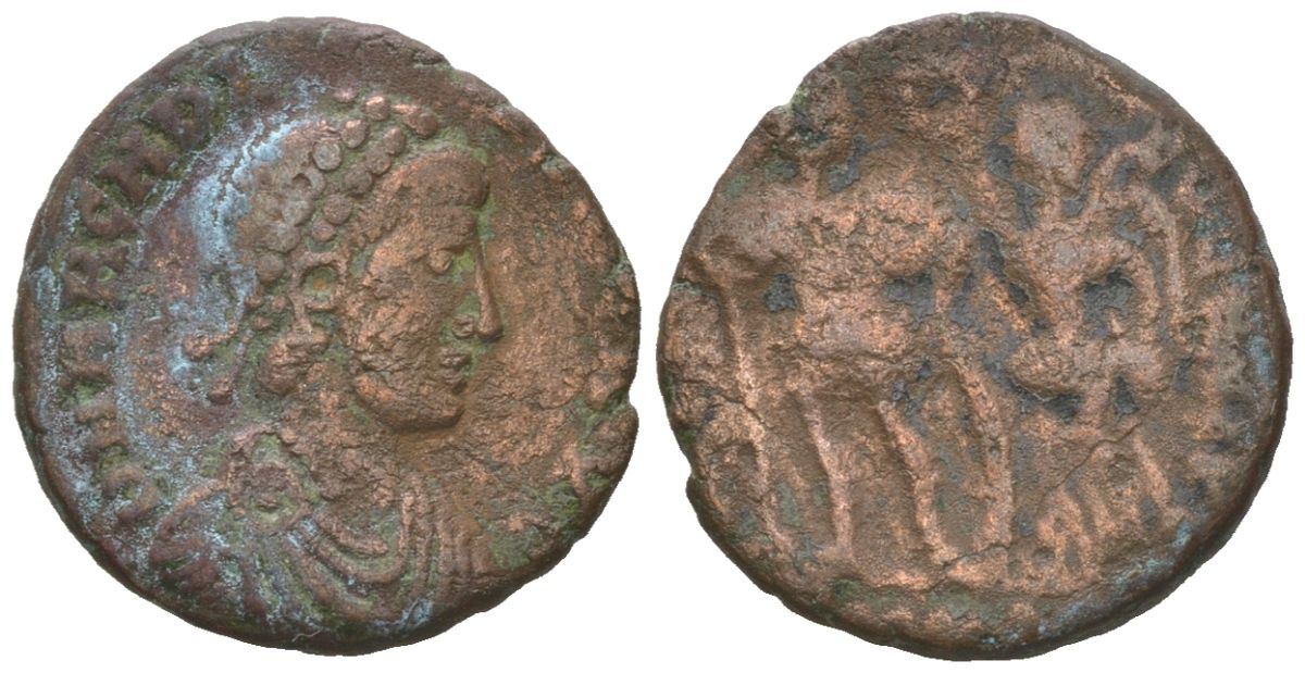 Римская Империя центенионалий 383-408 Флавий Аркадий (383-408) медь 4617-758